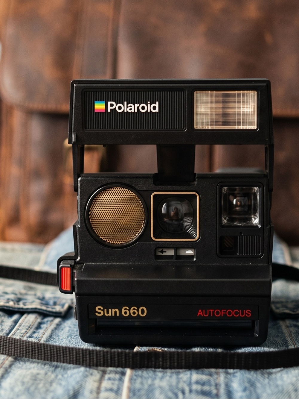 🩷 Vintage Polaroid Sun 660 Autofocus Instant Camera - Black
